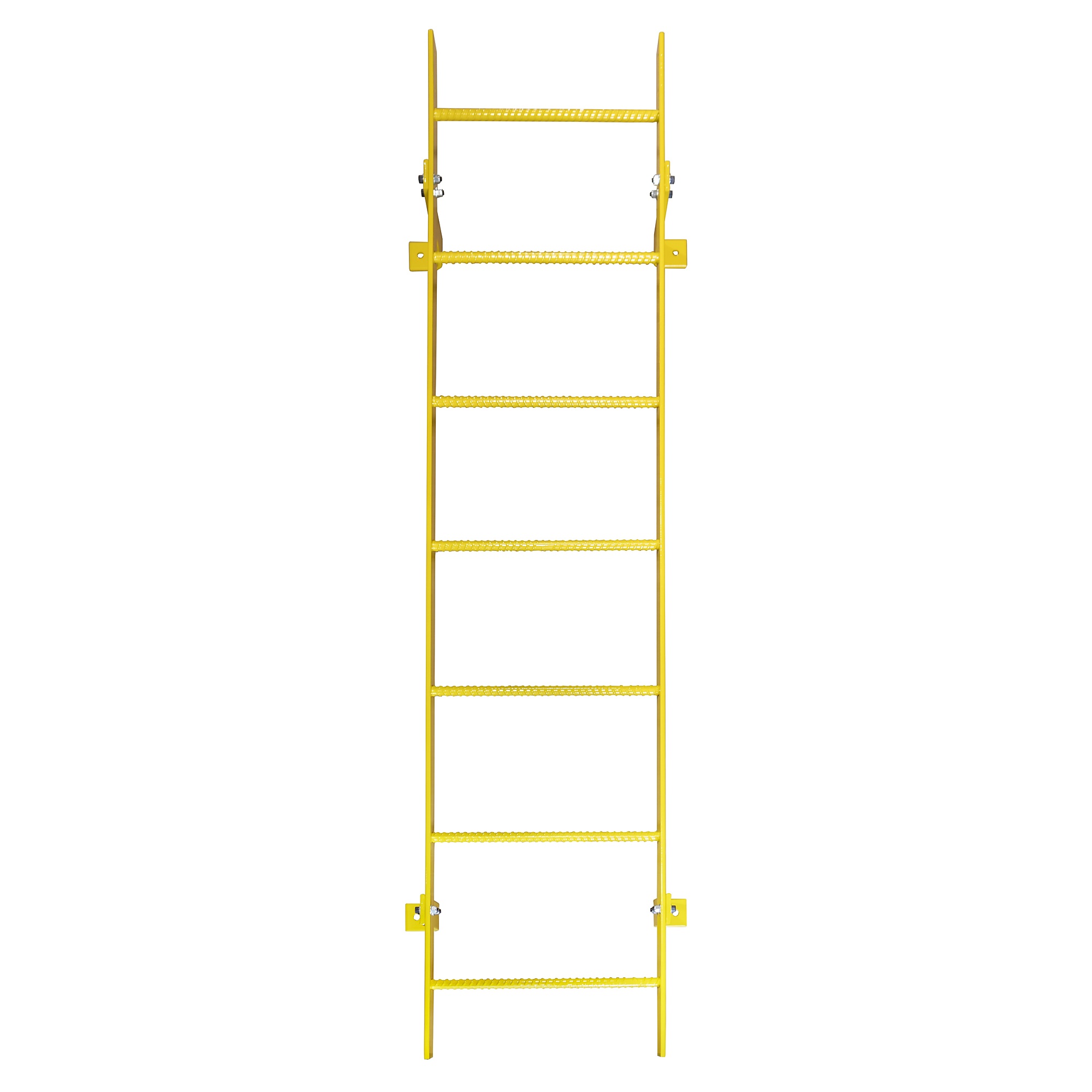 Ballymore, 7 Step Fixed Access Ladder, Height 84 ft, Capacity 350 lb, Material Carbon Steel, Model# WLFS0107-Y